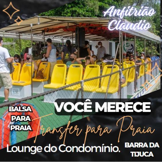 Barra Da Tijuca - 9 - Flat Premium Com Cozinha, Fogao Cooktop, Geladeira Grande, Smart Tv Grande, Lindo E Muitissimo Confortavel, Balsa Para A Praia Gratis E Estacionamento Gratuito Rio de Janeiro Exterior foto
